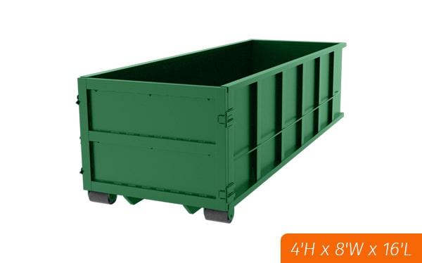 most companies offer the option to rent multiple fifteen yard dumpsters for larger projects or to handle different types of waste